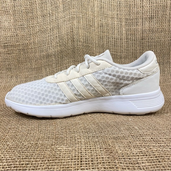 adidas running shoe lite weight white Size 10 - Picture 4 of 9